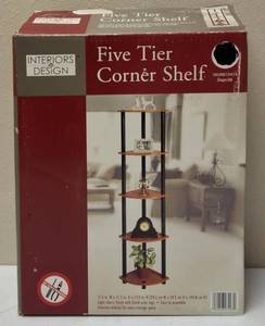 lot 20 image: Interiors by Design  Five - Tier Corner Shelf - No Tools Required