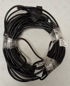 lot 22 image: HDX 100 ft. Multi-outlet Indoor  Outdoor Extension Cord - 16 Gauge