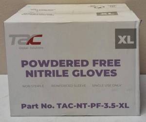 lot 23 image: GLOBAL SOLUTIONS TAC BRAND- POWDER - Free Nitrile Gloves (10 Boxes) SIZE XL