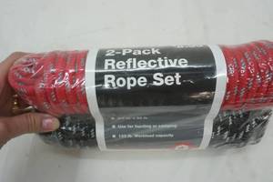 lot 434 image: 2 pack rope set NEW IN PACKAGING 50 each. Reflective