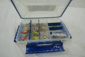 lot 449 image: Flambeau fishing tackle box. NEW and FULL