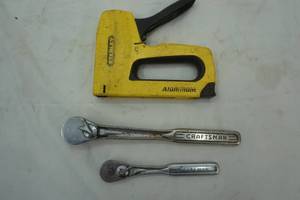 lot 454 image: Stapler and two ratchets