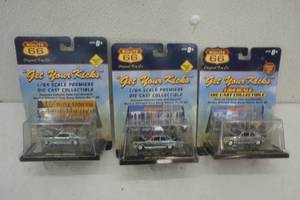 lot 41 image: Route 66 164 scale die cast collectibles, lot of three