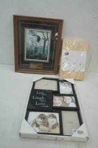 lot 60 image: Wood kit child toolbox, Eagle picture and new picture frame