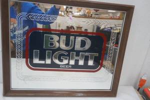 lot 97 image: Bud Light Mirror 18x21.5