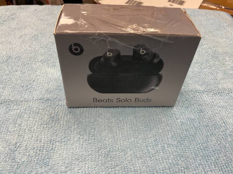 lot 30 image: Beats - Solo Buds True Wireless Earbuds - Matte Black