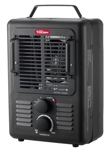 lot 114 image: LOT OF 2 Hyper Tough New 1500W Milkhouse Utility Heater