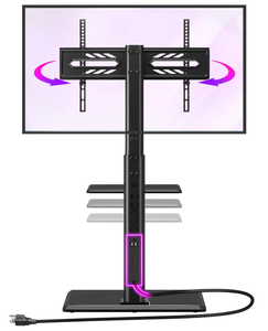 lot 202 image: Greenstell TV Stand with Power Outlet & AV Shelf, For 32-75 inch TV