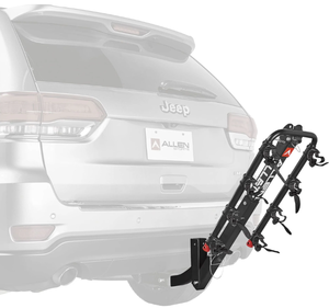 lot 500 image: Allen Sports Deluxe 4-Bicycle Hitch Mounted Bike Rack Carrier, Model 542RR, Black