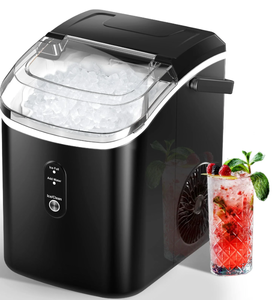lot 125 image: Nugget Ice Maker Countertop - 33lbs24H, Silonn Pebble Ice Maker Machine with Self-Cleaning Function, Ice Makers for Home Kitchen Office