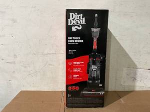 lot 205 image: Dirt Devil Multi-Surface Rewind Bagless Upright Vacuum Cleaner, UD76810V