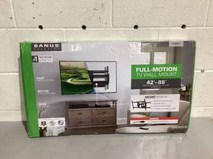lot 409 image: SANUS VuePoint Full-Motion TV Mount for TVs 42-85 up to 120 lbs