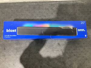 lot 510 image: Onn. Blast 2.0 20 LED Soundbar with 2 Speakers