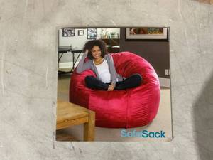 lot 361 image: Sofa Sack Bean Bag Memory Foam Lounger Microsuede Cover