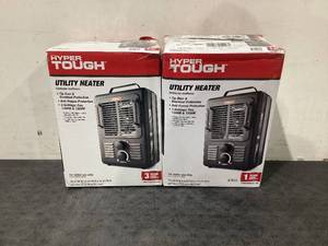lot 518 image: LOT OF 2 Hyper Tough New 1500W Milkhouse Utility Heater