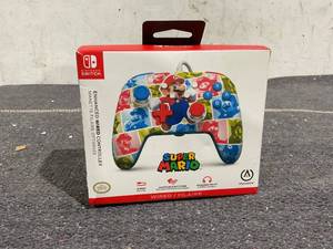 lot 150 image: PowerA Enhanced Wired Controller for Nintendo Switch - Mario Hero Reel
