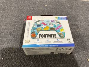 lot 156 image: PowerA Enhanced Wireless Controller for Nintendo Switch - Fortnite Sticker Mania