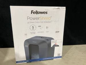 lot 374 image: Fellowes LX50-RS 9-Sheet Cross Cut Paper Personal Shredder