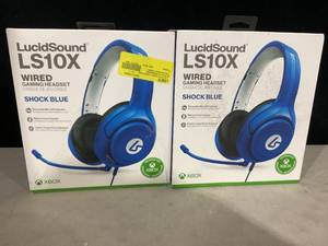 lot 390 image: LOT OF 2 LucidSound LS10X Wired Gaming Headset for Xbox Series XS