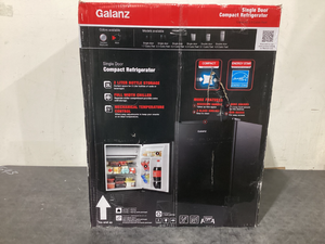 lot 57 image: Galanz 2.5 Cu ft One Door Fridge, Black Estar