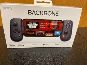 lot 11 image: Backbone One (USB-C) - Mobile Gaming Controller for Android - Generation 1 - Black