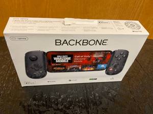 lot 14 image: Backbone One (Lightning) - Mobile Gaming Controller for iPhone - 2nd Gen - Black