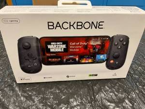 lot 18 image: Backbone One (Lightning) - Mobile Gaming Controller for iPhone - 2nd Gen - Black
