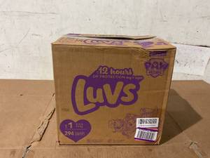 lot 287 image: Luvs Diapers Size 1, 294 Count