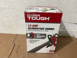 lot 54 image: Hyper Tough 12 Amp Electric Leaf Blower and Vacuum Combo HT21-401-002-05