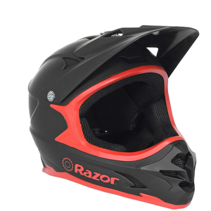 lot 428 image: Razor Full Face Multi-Sport Helmet, BlackRed, For Ages 8 & Up