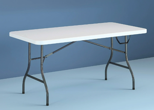 lot 430 image: Cosco 6 Foot Premium Folding Table, White