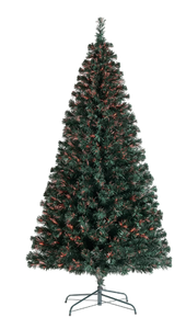 lot 458 image: Holiday Time Pre-Lit Fiber Optic Artificial Christmas Tree, 7, Multi-Color
