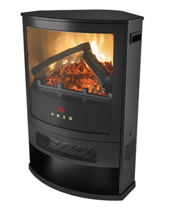 lot 462 image: Better Homes & Gardens New Electric Corner Stove Heater with Remote
