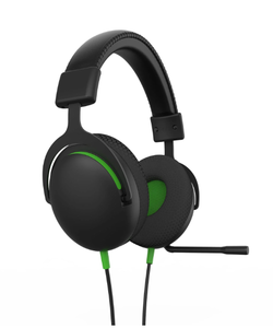 lot 472 image: onn. Xbox Wired Video Gaming Headset with 3.5mm Connector, Flip-to-Mute Mic, Lightweight Steel - Black and Green