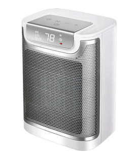 lot 495 image: Soleil 1500W Ceramic Fan-Force Electric Space Heater With ALCI Plug, Indoor Use Only, White, New
