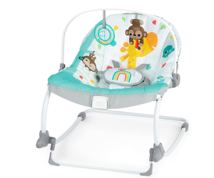 lot 497 image: Bright Starts Wild Vibes Infant to Toddler Rocker with Vibrations