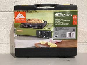 lot 427 image: Ozark Trail Tabletop 1 Burner Butane Camping Stove