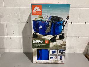 lot 491 image: Ozark Trail All-Terrain Big Bucket Cart Wagon, Height 27, Blue