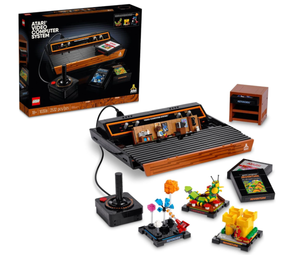 lot 6 image: LEGO Icons Atari 2600 Building Set 10306 - Retro Video Game Console and Gaming Cartridge Replicas