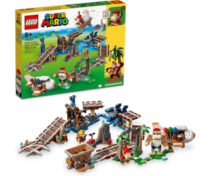 lot 33 image: LEGO Super Mario Diddy Kongs Mine Cart Ride Expansion Set 71425