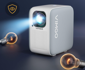 lot 48 image: Projector with WiFi and Bluetooth, VIMGO Native 1080P Portable Projector 4K Supported 120 Display for Home Outdoor