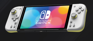 lot 161 image: Split Pad Compact (Light Gray & Yellow ) for Nintendo Switch