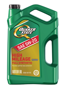 lot 289 image: Quaker State Full Synthetic High Mileage 5W-20 Motor Oil, 5 Quart