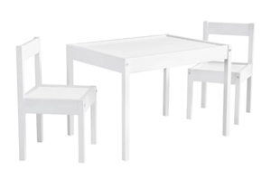 lot 424 image: Your Zone Child 3-Piece Table and Chairs Set, in White Age Group 1 to 5 Years Old