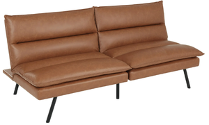 lot 545 image: Mainstays Pillow Top 71.25 Futon, Camel Faux Leather
