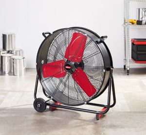 lot 546 image: Hyper Tough 24 2-Speed Metal High Velocity Tiltable Drum Fan