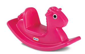 lot 605 image: Little Tikes Kids Rocking Horse in Magenta
