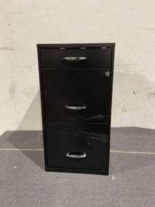 lot 80 image: Space Solutions 3 Drawer Letter Width Vertical File Cabinet with Pencil Drawer
