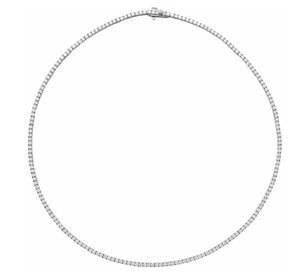 18 Diamond Chain 12.70 carat total weight 14k white gold