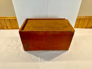 Antique Painted Slide Box